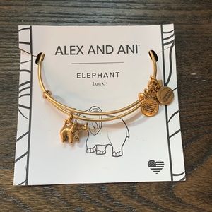 Alex and Ani elephant charm bracelet